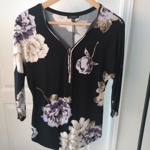 Floral 3/4 sleeve